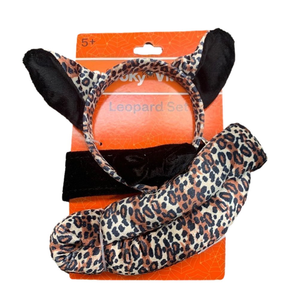 Halloween Leopard Set with Clip on tail.